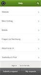 Mobile Screenshot of help.local.ch